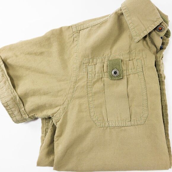 Tommy Hilfiger Other - Tommy Hilfiger Army Style Boys Button Up Shirt